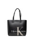 Calvin Klein Jeans Táska Sculpted Mono Shopper K60K608928 Fekete - Pepit.hu