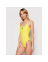 Calvin Klein Swimwear Női fürdőruha Scoop Back KW0KW01341 Sárga - Pepit.hu