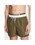 Calvin Klein Swimwear Úszónadrág KM0KM00791 Khaki Regular Fit - Pepit.hu