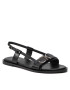 Calvin Klein Szandál Almond Flat Sandal W/Hdw HW0HW00680 Fekete - Pepit.hu