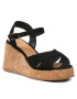 Castañer Espadrilles Thea Cork/007 023073-100 Fekete - Pepit.hu