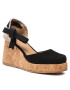 Castañer Espadrilles Tina Cork/007 023075-100 Fekete - Pepit.hu