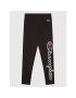 Champion Leggings Logo Script 404230 Fekete Regular Fit - Pepit.hu