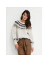 Cream Sweater Cherry 10610568 Bézs Loose Fit - Pepit.hu