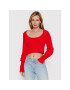 DeeZee Sweater Missisipi AL008 Piros Regular Fit - Pepit.hu