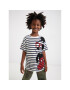 Desigual Póló DISNEY Mickey 22SGTK29 Fehér Regular Fit - Pepit.hu