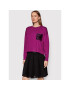 DKNY Sweater P1JSJ055 Lila Relaxed Fit - Pepit.hu