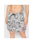 Dsquared2 Underwear Úszónadrág Scribbles Midi D7B544190 Fehér Regular Fit - Pepit.hu