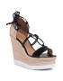 Eva Minge Espadrilles EM-44-07-000542 Fekete - Pepit.hu