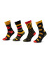 Fun Socks 4 pár hosszú szárú unisex zokni FS-FU71107 Fekete - Pepit.hu