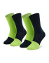 Happy Socks 2 pár hosszú szárú unisex zokni XBES02-6500 Zöld - Pepit.hu