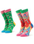 Happy Socks 2 pár hosszú szárú unisex zokni XCCA02-0100 Színes - Pepit.hu