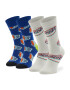 Happy Socks 2 pár hosszú szárú unisex zokni XTDS02-6500 Fehér - Pepit.hu