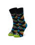 Happy Socks Unisex Magasszárú Zokni BAC01-9300 Fekete - Pepit.hu