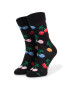 Happy Socks Unisex Magasszárú Zokni CHE01-9002 Fekete - Pepit.hu