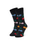 Happy Socks Unisex Magasszárú Zokni CHE01-9050 Fekete - Pepit.hu