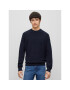 Hugo Sweater Stoppo 50492803 Sötétkék Relaxed Fit - Pepit.hu