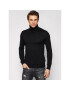 Jack&Jones Garbó Emil Knit Roll Neck 12157417 Fekete Regular Fit - Pepit.hu