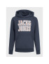 Jack&Jones Junior Pulóver Neon 12213374 Sötétkék Regular Fit - Pepit.hu