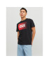 Jack&Jones Póló Corp 12233999 Fekete Standard Fit - Pepit.hu