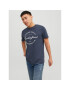 Jack&Jones Póló Jace 12222037 Sötétkék Regular Fit - Pepit.hu