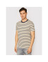 Jack&Jones Póló Striped 12164640 Barna Slim Fit - Pepit.hu