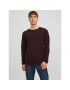 Jack&Jones Sweater 12157321 Bordó Regular Fit - Pepit.hu