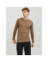 Jack&Jones Sweater 12208364 Barna Regular Fit - Pepit.hu