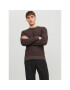 Jack&Jones Sweater 12212816 Barna Regular Fit - Pepit.hu