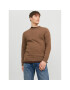 Jack&Jones Sweater 12212816 Barna Regular Fit - Pepit.hu