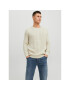 Jack&Jones Sweater 12236314 Ekru Regular Fit - Pepit.hu