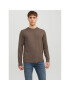 Jack&Jones Sweater Albert 12236792 Barna Regular Fit - Pepit.hu