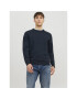 Jack&Jones Sweater Albert 12236792 Sötétkék Regular Fit - Pepit.hu