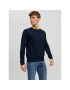 Jack&Jones Sweater Emil 12208364 Sötétkék Regular Fit - Pepit.hu