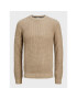 Jack&Jones Sweater Nick 12211275 Bézs Regular Fit - Pepit.hu