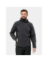 Jack Wolfskin Softshell kabát Bornberg Hoody 1307471 Fekete Regular Fit - Pepit.hu