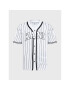 Karl Kani Póló Serif Pinstripe Baseball 6033361 Fehér Relaxed Fit - Pepit.hu