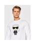 KARL LAGERFELD Hosszú ujjú Crewneck Ls 755063 512250 Fehér Regular Fit - Pepit.hu