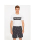 KARL LAGERFELD Pizsama Woven Monogram Short Pj Set 235M2100 Fekete Regular Fit - Pepit.hu