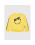 KARL LAGERFELD Pulóver SMILEY WORLD Z25354 D Sárga Relaxed Fit - Pepit.hu