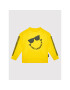 KARL LAGERFELD Pulóver SMILEY WORLD Z25354 S Sárga Regular Fit - Pepit.hu