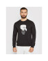 KARL LAGERFELD Pulóver Sweat Crewneck 705061 511951 Fekete Regular Fit - Pepit.hu