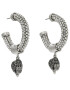 Kurt Geiger Fülbevaló Crystal Rope Hoops 9628863999 Ezüst - Pepit.hu