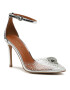 Kurt Geiger Magassarkú 225-Crystal Vinyl 9989663999 Ezüst - Pepit.hu