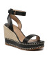 Lauren Ralph Lauren Espadrilles Hilarie 802884124001 Fekete - Pepit.hu