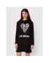 LOVE MOSCHINO Kötött ruha W5B1905M 4055 Fekete Regular Fit - Pepit.hu