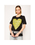 LOVE MOSCHINO Póló W4F152DM 3876 Fekete Regular Fit - Pepit.hu