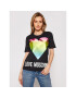 LOVE MOSCHINO Póló W4F152TM 3876 Fekete Regular Fit - Pepit.hu