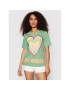 LOVE MOSCHINO Póló W4F153OM 3876 Zöld Regular Fit - Pepit.hu