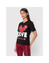 LOVE MOSCHINO Póló W4F153SM 3876 Fekete Regular Fit - Pepit.hu